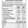 Galletas Kurabié 120g tabla nutricional