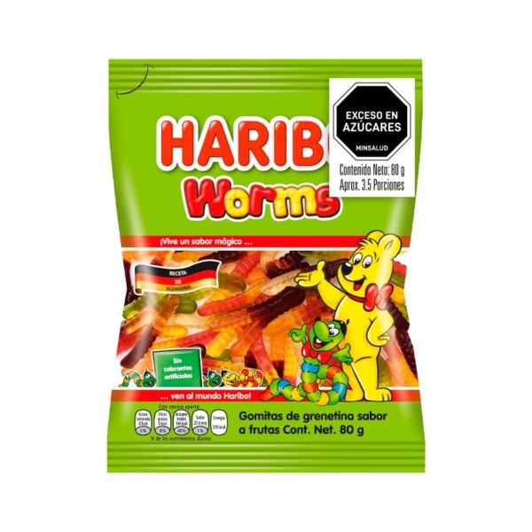 Gomas Haribo Worms 80g