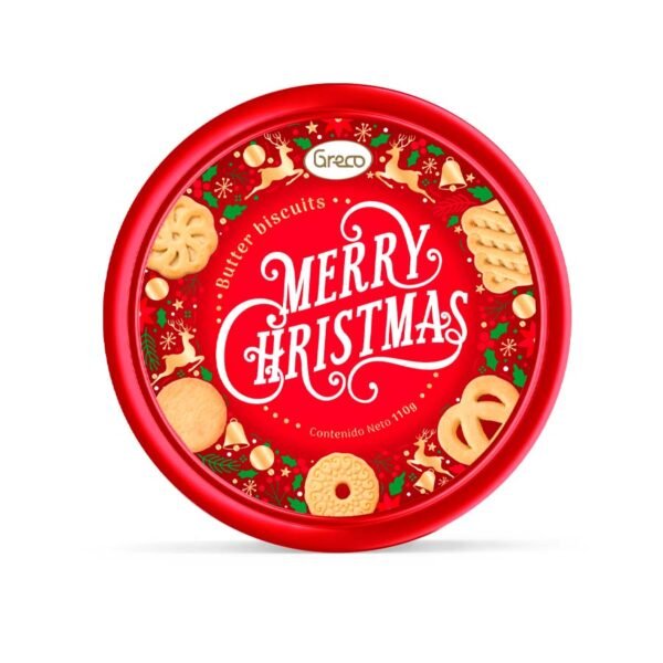 Merry Christmas lata 120gr rojo