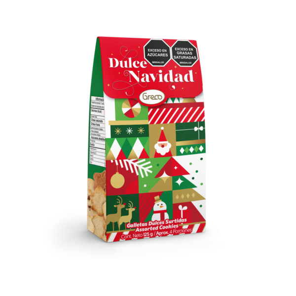 Galletas greco dulce navidad caja 125 roja