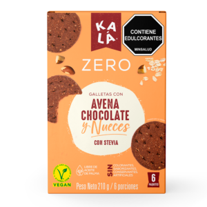 Galletas kalá zero chocolate nueces 210g frontal