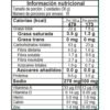 Galletas Kalá quinua nueces display tabla nutricional