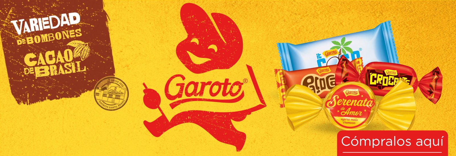 Banner chocolates garoto greco